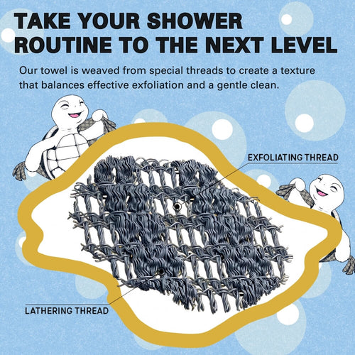 Blissal Exfoliating Antibacterial Shower Towel