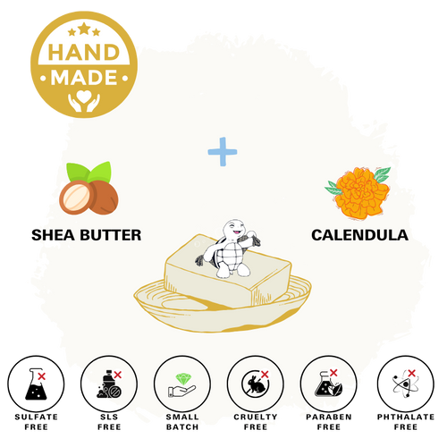 Shea Butter & Calendula Natural Soap Bar