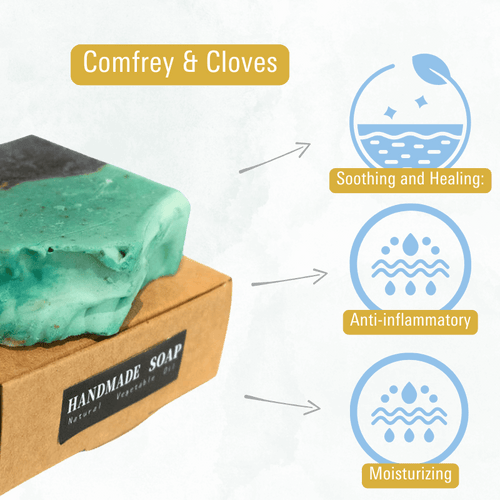 Comfrey & Cloves Natural Bar Soap
