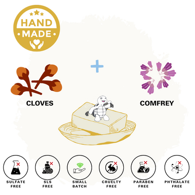 Comfrey & Cloves Natural Bar Soap
