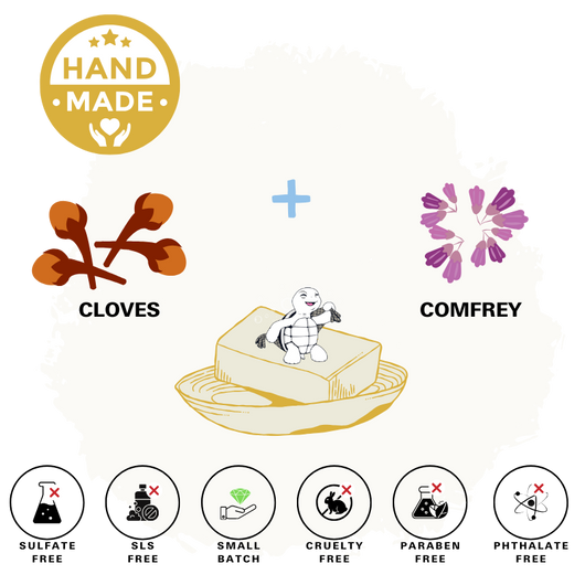 Comfrey & Cloves Natural Bar Soap