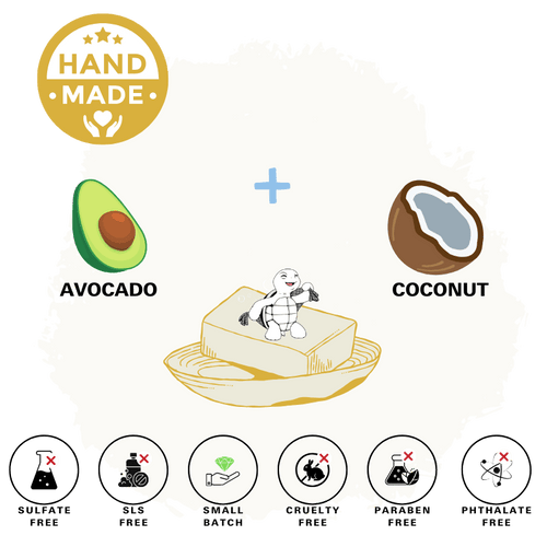 Avocado & Coconut Oil Natural Bar Soap
