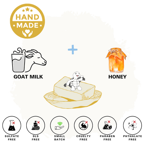 Goat Milk & Honey Natural Soap Bar