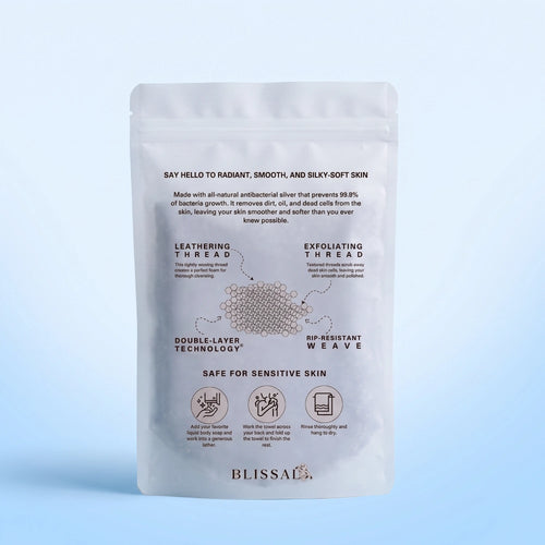 Blissal Exfoliating Antibacterial Shower Towel
