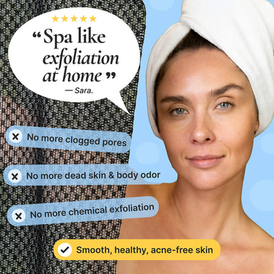 Blissal Exfoliating Antibacterial Shower Towel