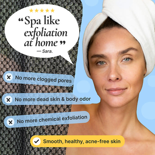 Blissal Exfoliating Antibacterial Shower Towel