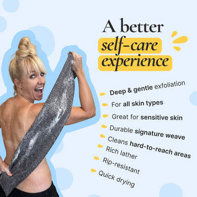 Blissal Exfoliating Antibacterial Shower Towel