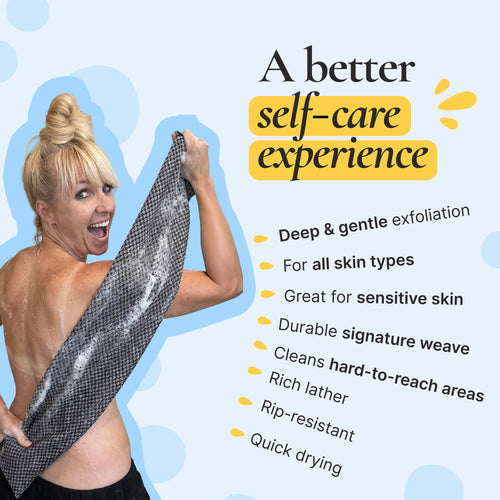 Blissal Exfoliating Antibacterial Shower Towel
