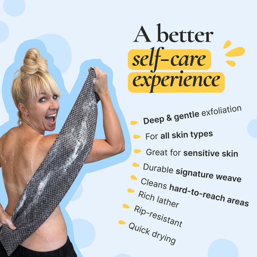 Blissal Exfoliating Antibacterial Shower Towel