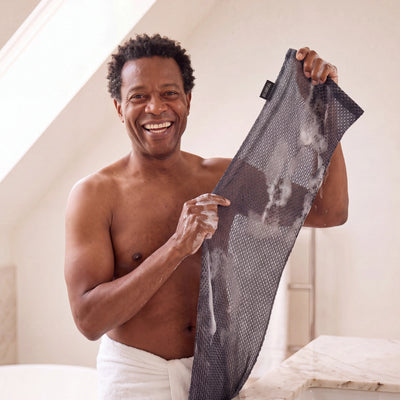 Blissal Exfoliating Antibacterial Shower Towel - Visual Uplift Project TEST
