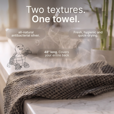 Blissal Exfoliating Antibacterial Shower Towel - Visual Uplift Project TEST