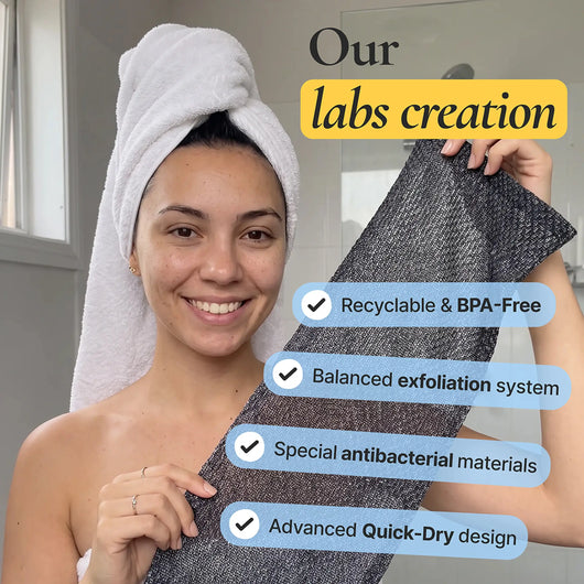 Blissal Exfoliating Antibacterial Shower Towel