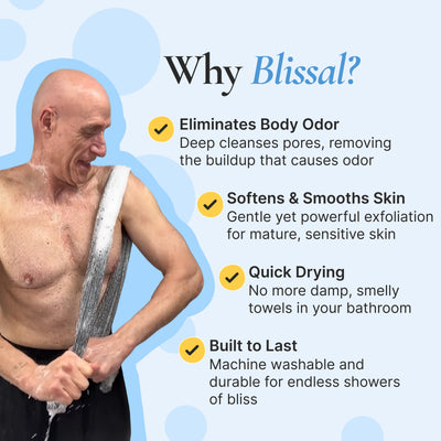 Blissal Exfoliating Antibacterial Shower Towel